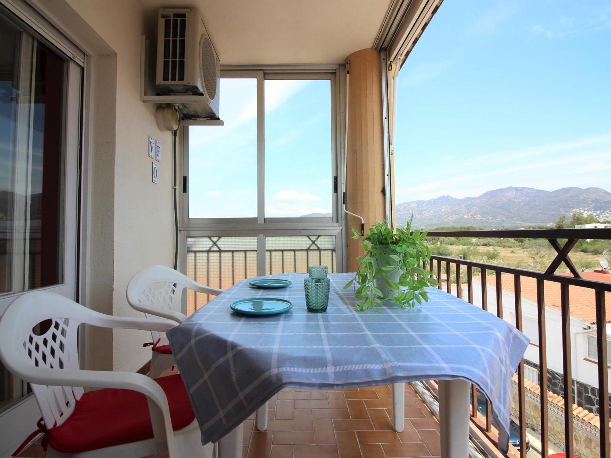 Acogedor Cerca De La Playa En Santa Margarita Con A/c, Terraza Y Parking - Es-228-120 Apartamento Rosas