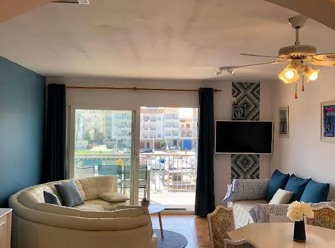 Appartement 80 M2,Port Rhodes D-2 Chambres, Terrasse Panoramique, Vue Sur Le Canal Principal D\'Empuriabrava