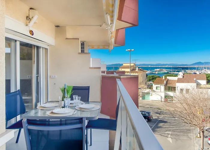 ROC MAR 72B-Apartamento centro Roses con vistas a la bahia de Roses