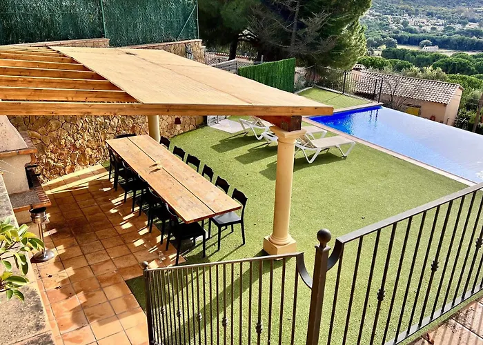 Casa Mas Ambros Con Piscina Desbordante