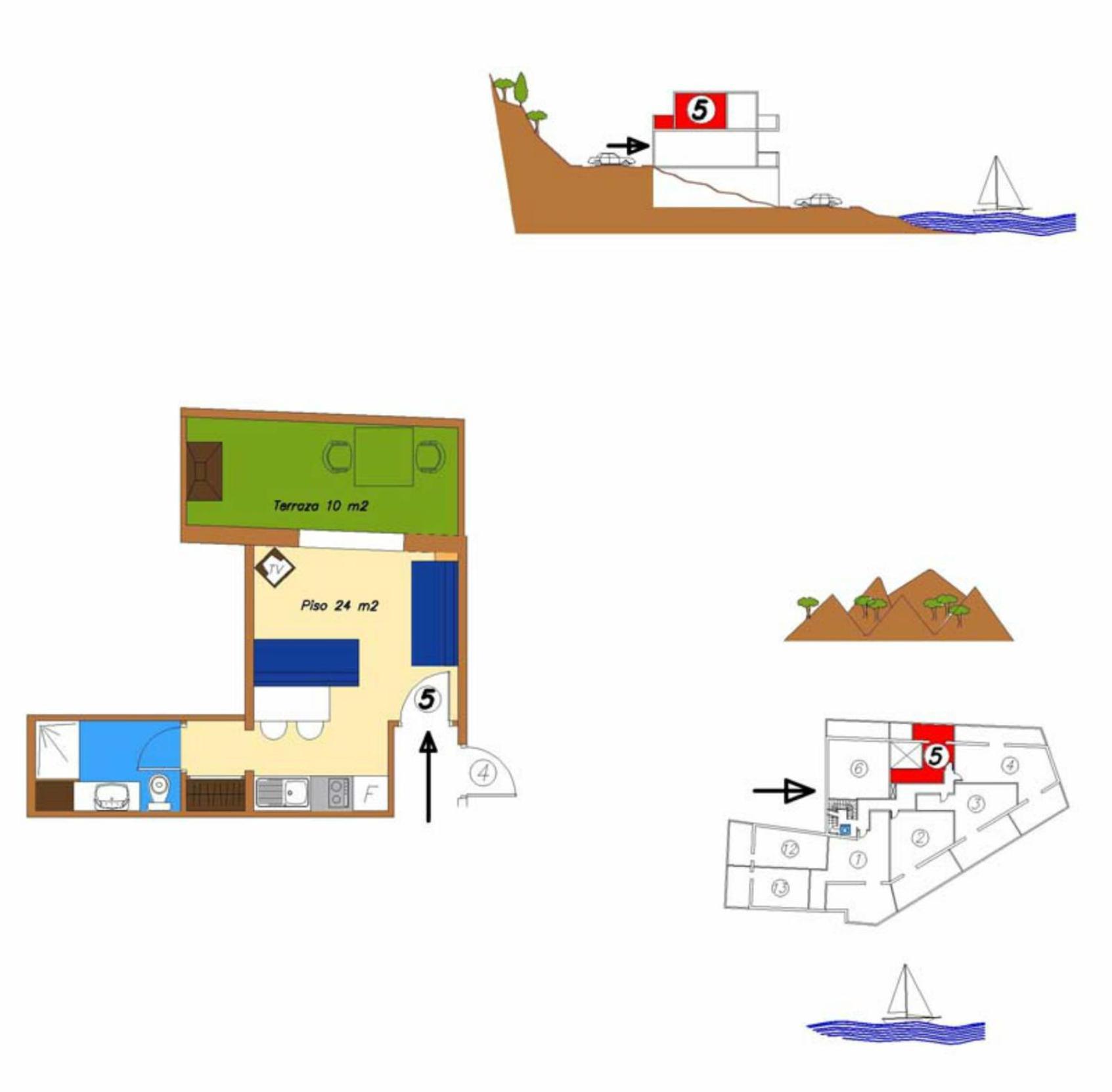 Estudi Nº5 'apartaments El Berganti' * Rosas