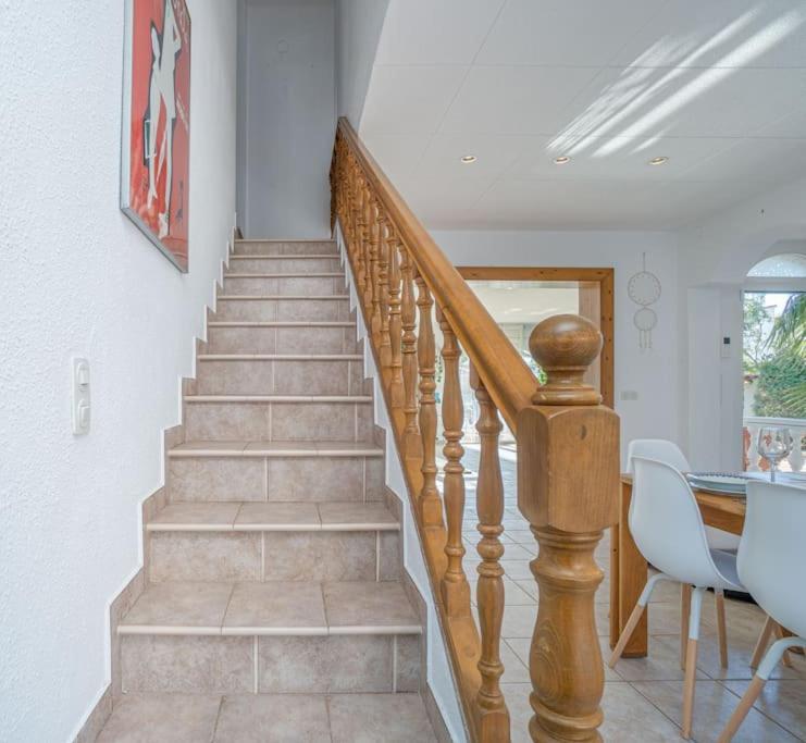 Villa Sm21-gran En La Playa, 4 Habitaciones, Climatizada, Piscina, Barbacoa Y Wifi *