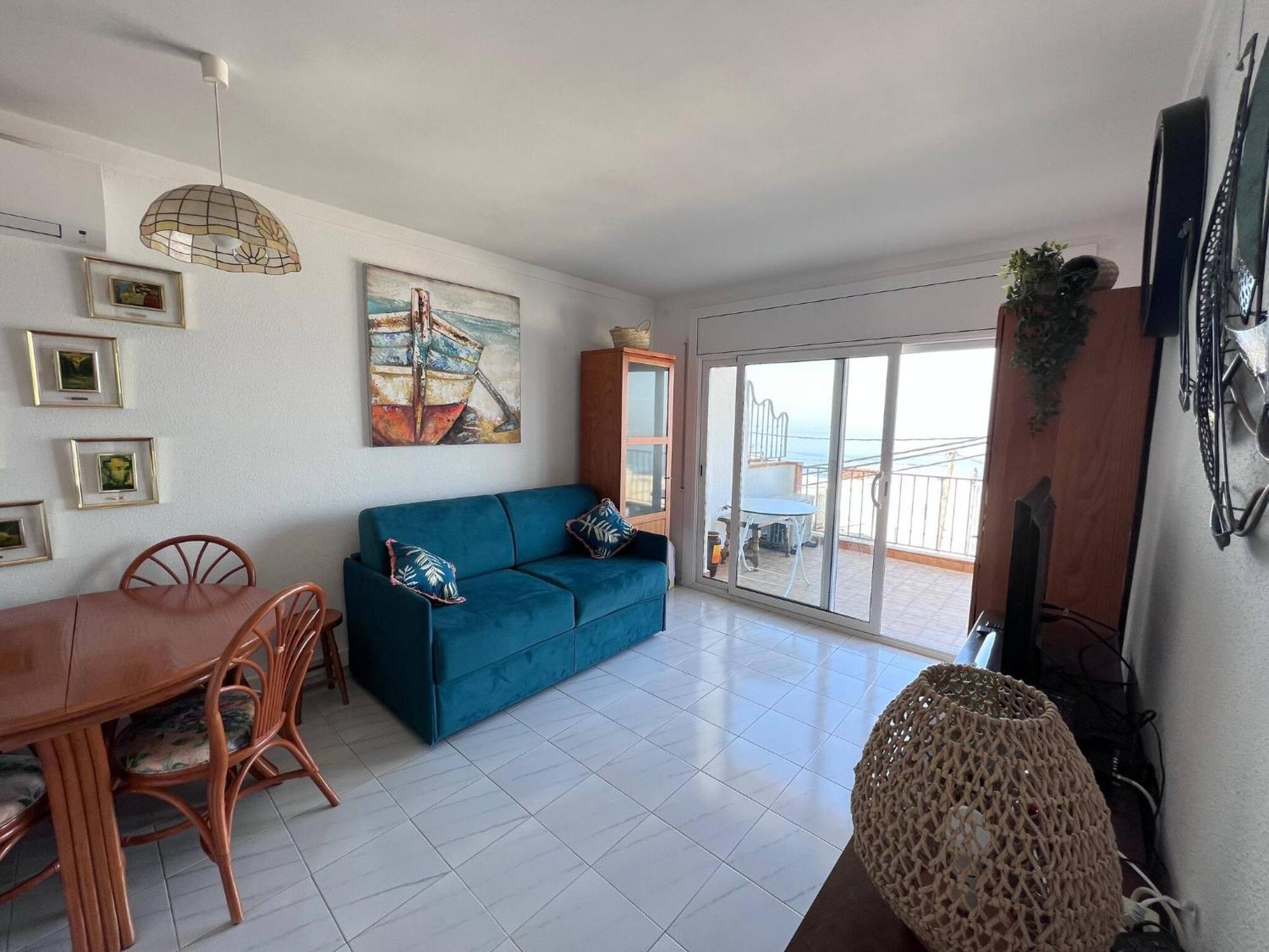 Bonito Con Vistas Al Mar Y Piscina Apartamento Rosas