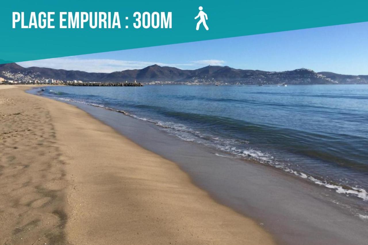 Unsejouraempuriabrava-terrasse-vue -clime- Wifi Parking *